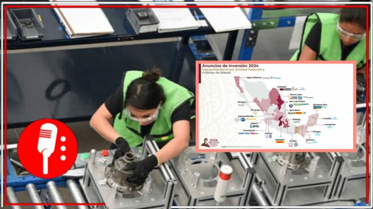 México genera confianza y brinda certidumbre: Con 143 anuncios y más de 45 mil mmd, incrementa la expectativa de inversión extranjera en el país, en el primer semestre de 2024