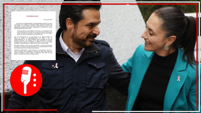 Cuenta usted con mi compromiso para honrar la institución más noble de nuestra Patria: Zoé Robledo agradece a Claudia Sheinbaum su ratificación como titular del IMSS