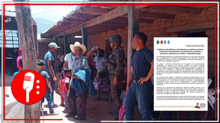 La 4T no abandona al pueblo: Los gobiernos de México y Guatemala trabajan en conjunto pra brindar atención a los mexicanos refugiados en Cuilco, Huehuetenango