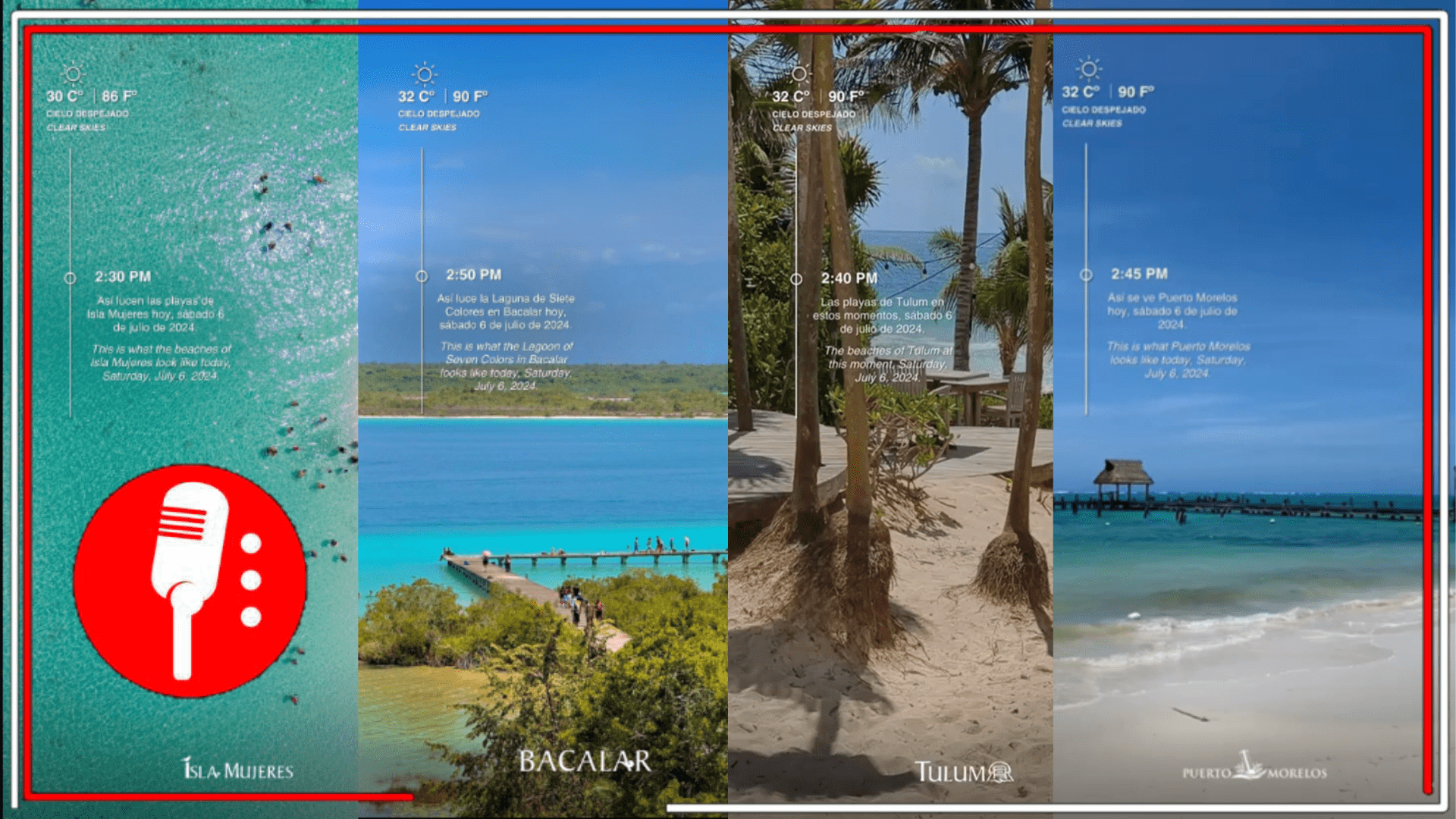 Quintana Roo está de pie: Sus playas lucen paradisíacas y en paz tras la rápida recuperación del huracán Beryl