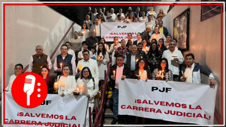 Juzgadores de Veracruz salen en defensa de los privilegios de Norma Piña y realizan manifestación en contra de la Reforma Judicial