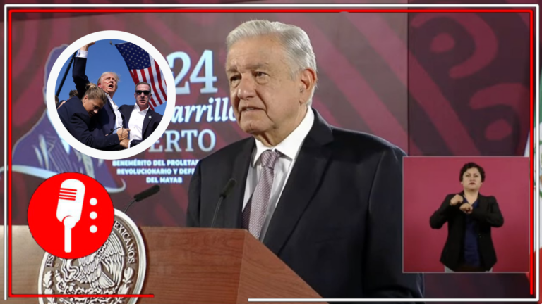 Después del atentado contra el expresidente de EE.UU., AMLO urge a los candidatos presidenciales a regular la venta de armas