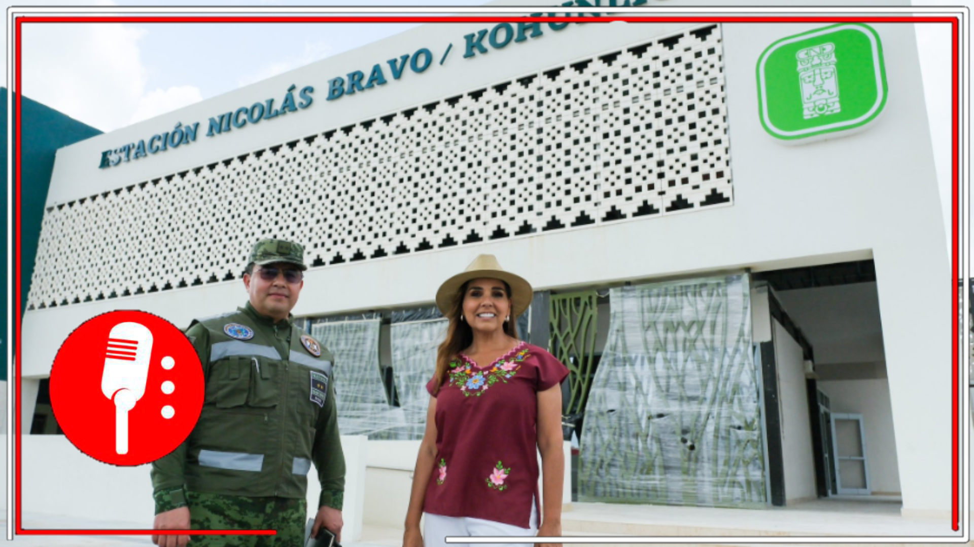 Supervisan Mara Lezama y SEDENA el progreso de la Estación del Tren Maya Nicolás Bravo/Kohunlich, un símbolo de justicia social