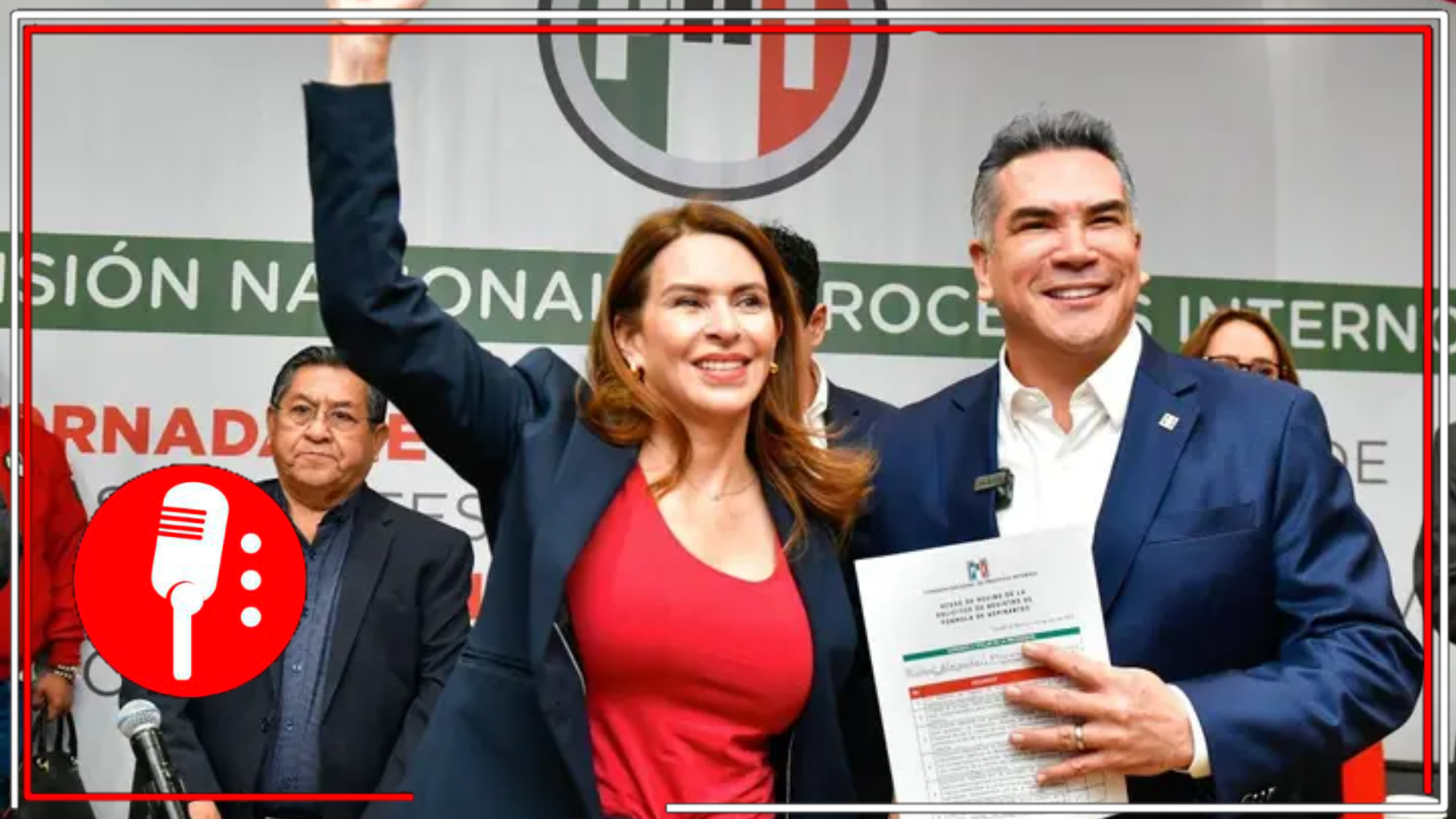 “Alito” Moreno listo para comenzar su dictadura: Se registra junto a Carolina Viggiano para obtener la reelección como dirigente nacional del PRI