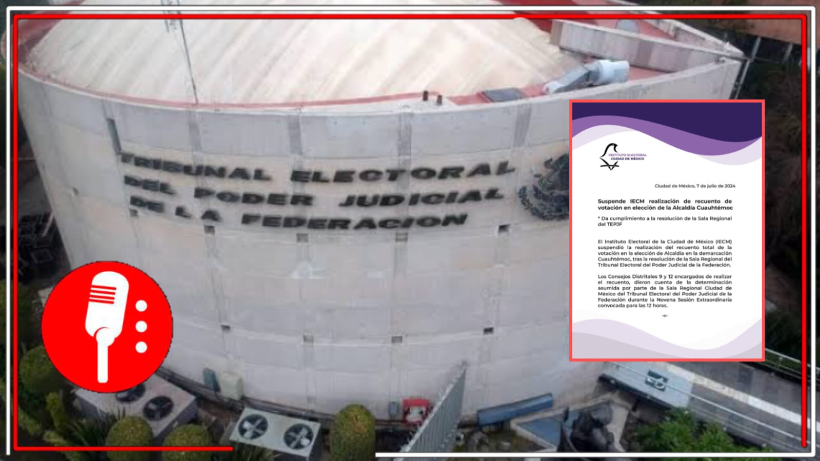 El TEPJF trata de avalar un presunto fraude en la alcaldía Cuauhtémoc y ordena al IECM suspender la realización del recuento total de los votos en la elección, que estuvo marcada por irregularidades