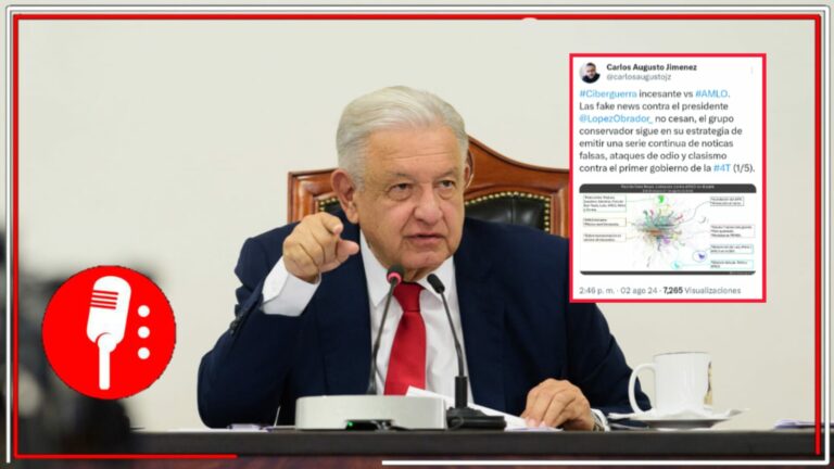 A pesar de su fracaso electoral, la derecha sigue con su campaña de noticias falsas y el uso de trolls-bots; ahora utilizan el tema de Venezuela para tratar de crear una narrativa de que AMLO es un “dictador”, señala Carlos Augusto