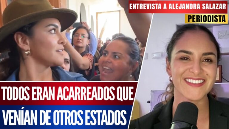 #Entrevista | Todos eran acarreados que venían de otros estados: Alejandra Salazar denunció que fue agredida en Coahuila por trabajadores del Poder Judicial, cuando realizaba una cobertura de la manifestación contra la reforma de AMLO