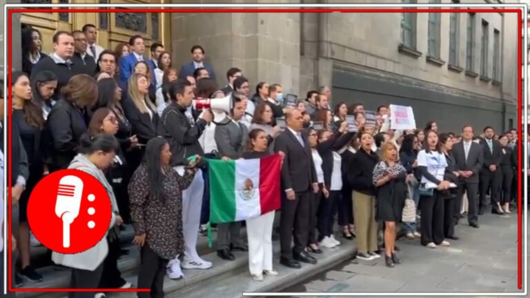 Agradecen la defensa de sus privilegios y lujos: Trabajadores y trabajadoras del SCJN protestaron en “solidaridad” como los jueces y magistrados que están en huelga contra la reforma al Poder Judicial (VIDEO)   
