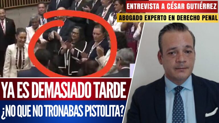 #Entrevista | Ya es demasiado tarde ¿No que no tronabas pistolita?: César Gutiérrez Priego señaló que Norma Piña mostró muy tarde respeto a la investidura presidencial, pero es claro que está con el bloque conservador y contra la 4T