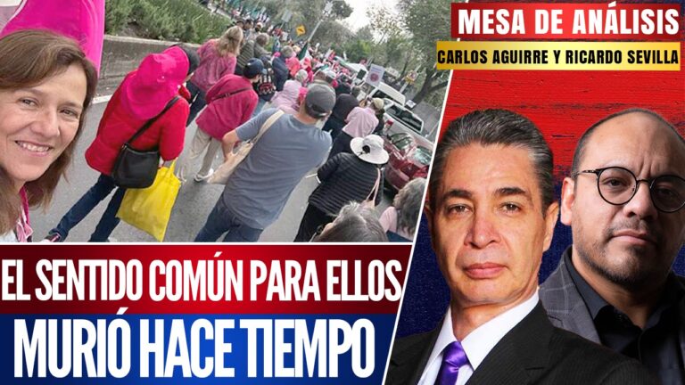 #MesaDeAnálisis | El sentido común para ellos murió hace tiempo: Carlos Aguirre y Ricardo Sevilla señalaron que los miembros de la Marea Rosa y la derecha están completamente desorientados y abstraídos de la realidad en México