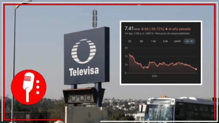 Televisa se convirtió en un barril sin fondo: Las acciones de la empresa de Emilio Azcárraga sufren una nueva caída del 4% en su valor; acumulan el 54% de malos números en un año