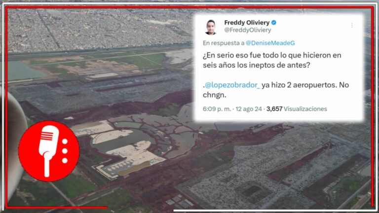 Las ruinas de un &#8220;México que pudo ser&#8221;: Conservadores le siguen llorando al cancelado Texcoco; en redes, el pueblo les recuerda que AMLO construyó 2 aeropuertos internacionales que ya operan en su totalidad