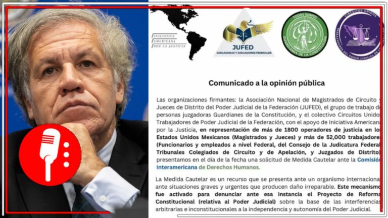 Olvidan que México es un país soberano: Organismos del Poder Judicial ruegan la intervención de la OEA contra la inminente reforma al sistema de impartición de justicia