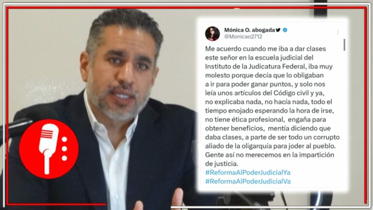 Mal impartidor de justicia y peor &#8220;catedrático&#8221;: ex alumna del ministro Gómez Fierro lo expone como pésimo profesor del Instituto Judicial Federal