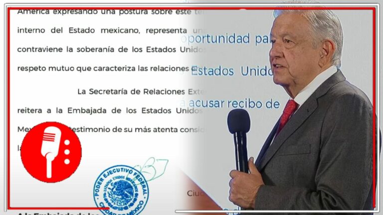 El Gobierno de AMLO deja en claro que México no acepta injerencias de ningún representante de gobiernos extranjeros y lee carta enviada a EE.UU. tras declaraciones de Ken Salazar contra la Reforma al Poder Judicial