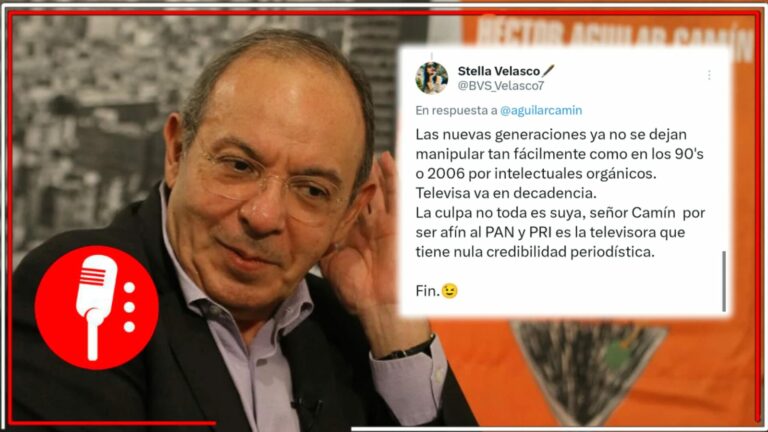 Aguilar Camín finge demencia y parece descubrir que Televisa tiene intereses políticos; en redes le recuerda que lo corrieron por ser dañino hasta para la anticuada televisora que fue parte del PRI