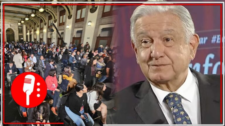 “¡Es un honor estar con Obrador!”: Corean periodistas y comunicadores independientes en la mañanera; “lo queremos mucho presidente”, le gritaron (VIDEO)