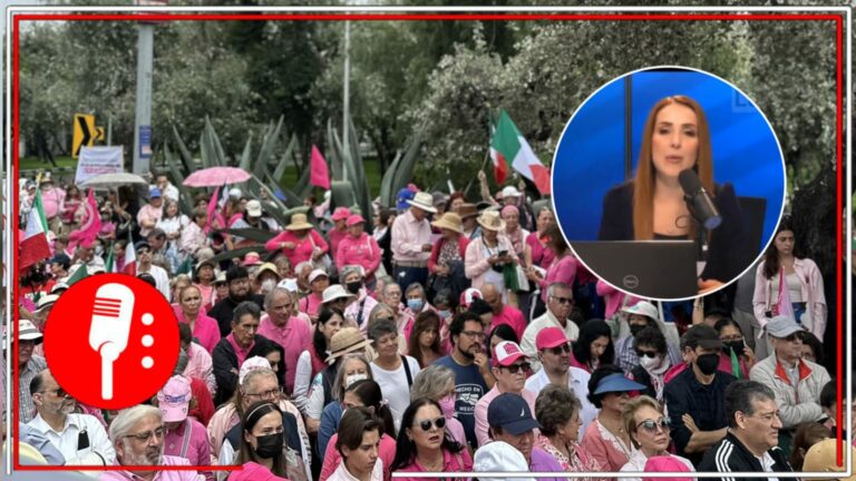 Ahora resulta que es culpa del INE: Un reportero conservador trató de justificar el fracaso de la Marea Rosa por apenas juntar 400 personas, ya que es difícil llegar a las instalaciones de la autoridad electoral (VIDEO)