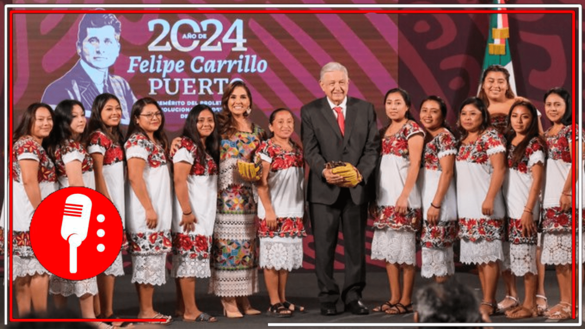 Amas de casa, artesanas y campeonas de sóftbol: Mara Lezama y AMLO reconocen a “Las Diablillas”, equipo conformado por mujeres deportistas que juegan con vestimenta tradicional