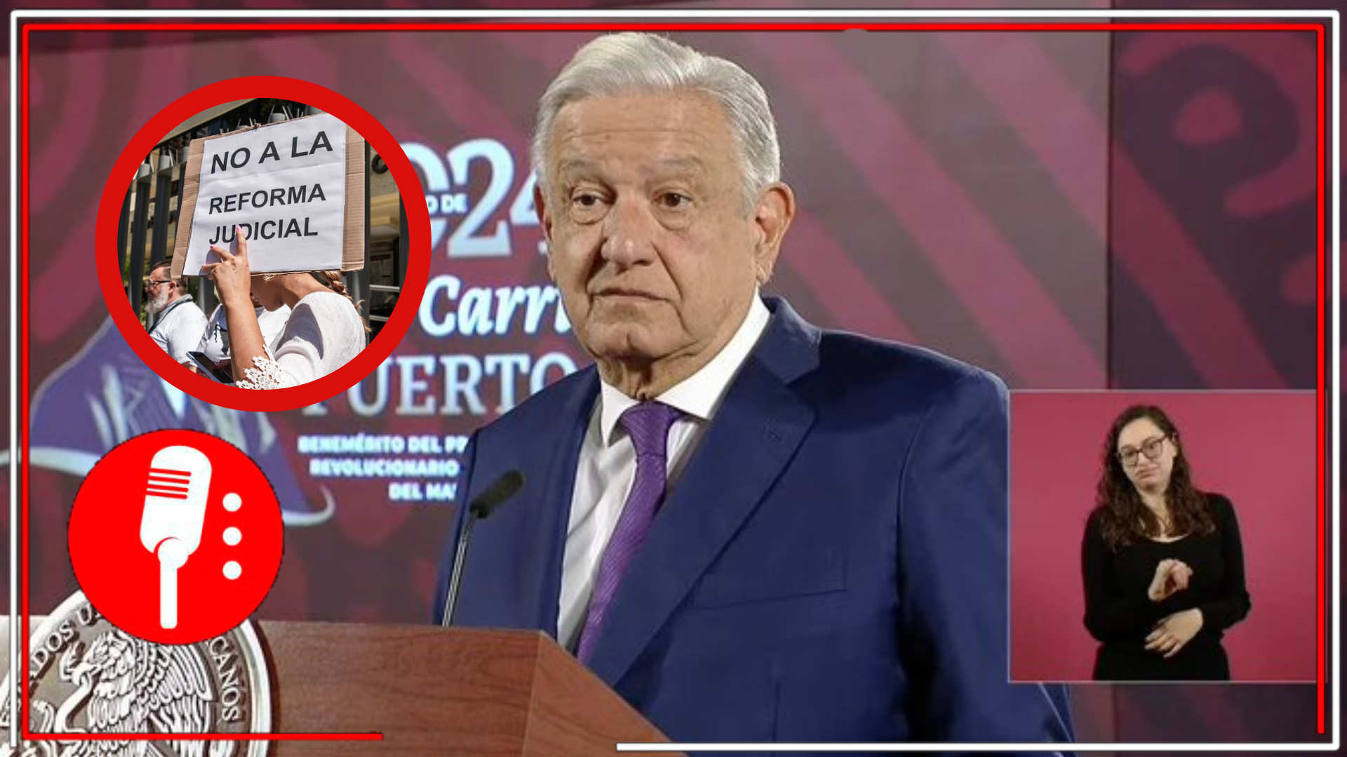 AMLO expone a los opositores de la Reforma al Poder Judicial por ser unos detractores de la democracia que temen rendirle cuentas al pueblo de sus enjuages corruptos
