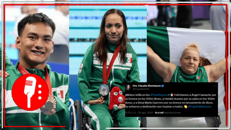 Claudia Sheinbaum felicita a medallistas paralímpicos mexicanos, reconociendo el gran orgullo que representan para nuestro país