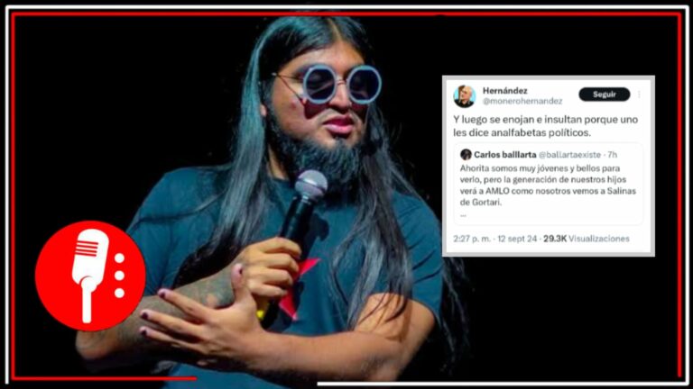 Internautas tunden a Carlos Ballarta por tratar de comparar a AMLO con Salinas de Gortari