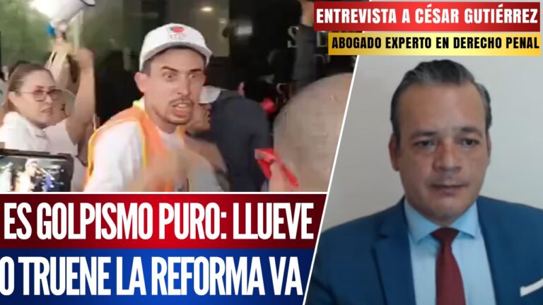 #Entrevista | Es golpismo puro: Llueve o truene la reforma va, César Gutiérrez Priego señaló que la toma violenta del Senado es un intento de Golpe de Estado por la derecha y aseguró que hay múltiples delitos que se pueden perseguir