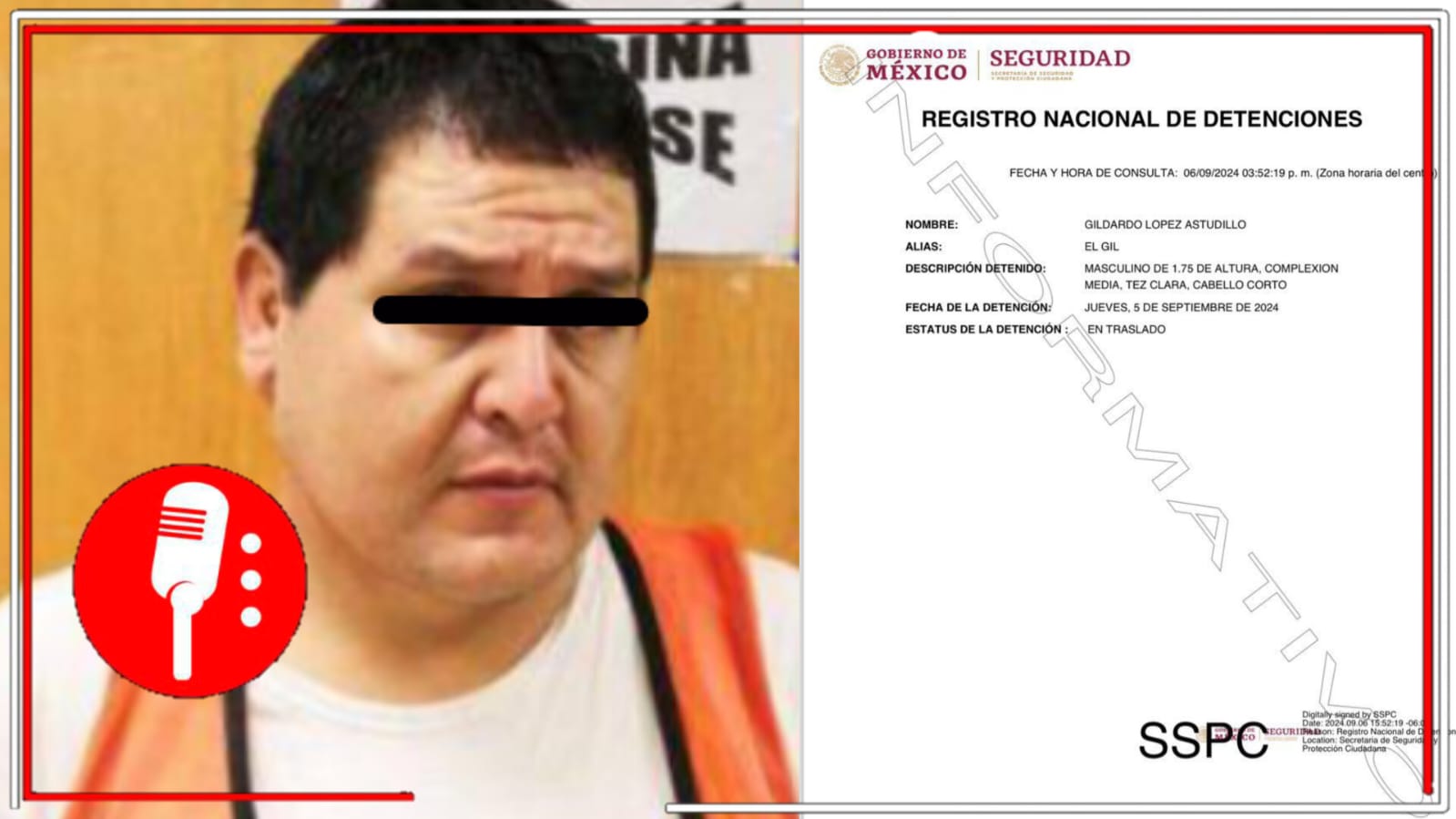 Detienen a Gildardo López Astudillo, alias “El Gil”, vinculado con la desaparición de los normalistas de Ayotzinapa