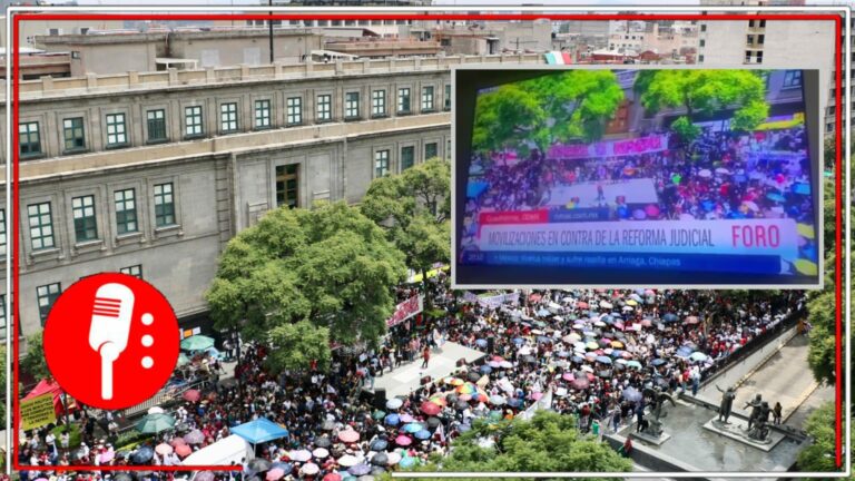 Televisa vuelve a mentir y asegura que la movilización de jóvenes en la SCJN fue en contra de la reforma al Poder Judicial