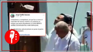 Falso que simpatizante de Morena haya agredido a López Obrador en su visita a Veracruz