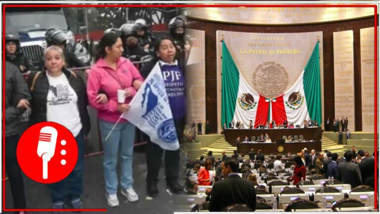 Porros del Poder Judicial bloquean avenida Congreso de la Unión y accesos a la Cámara de Diputados para evitar discusión de la Reforma (VIDEO)