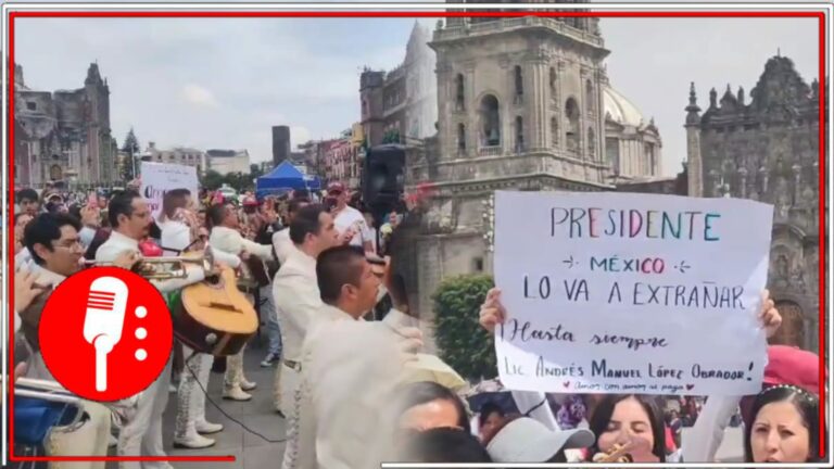 #HastaSiemprePresidente I Cientos de mexicanas y mexicanos comienzan a llegar al Zócalo de la CDMX para despedir a AMLO a 27 días de su retiro (VIDEOS)