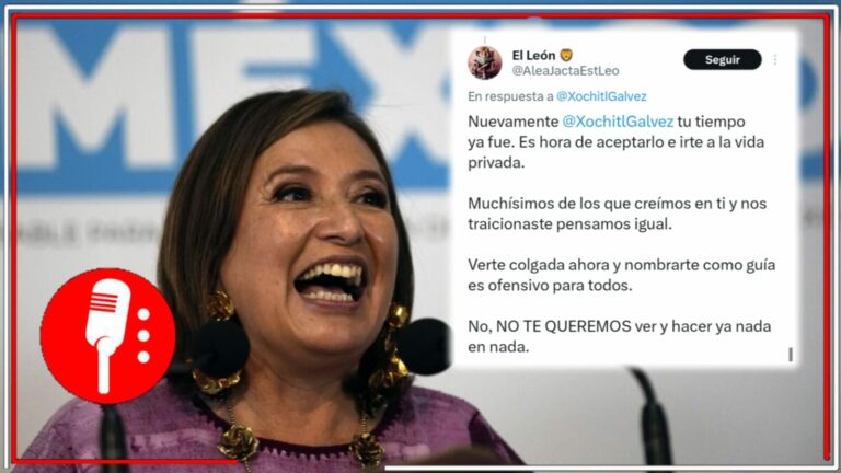 Tu tiempo ya fue: correligionarios de la derecha le hacen el feo a Xóchitl Gálvez y le piden dejar de autonombrarse representante de la oposición