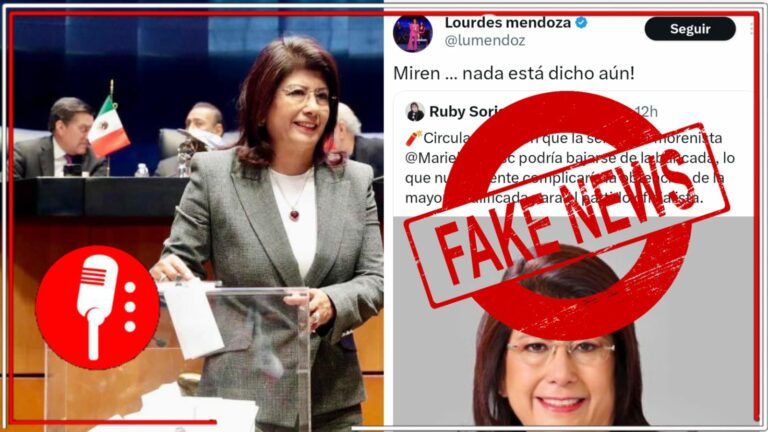 Lourdes Mendoza ahora ruega una traición dentro de la 4T, pero en cuestión de horas es desmentida&#8230;otra vez