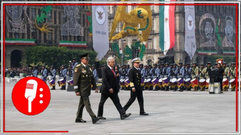 AMLO encabeza su último desfile cívico-militar, acompañado por Claudia Sheinbaum y los titulares de SEDENA y SEMAR