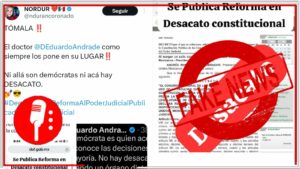 Falso que AMLO cometió &#8220;desacato&#8221; al publicar en el DOF la Reforma al Poder Judicial