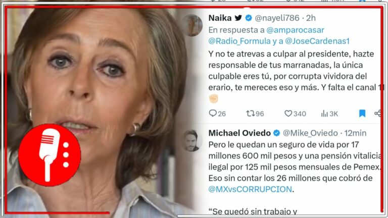 María Amparo Casar anuncia que la despidieron de Fórmula; en redes se mofan &#8220;bendito Dios tienes un dinerito guardado de la pensión&#8221;