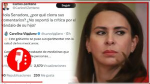 Carolina Viggiano lanza post en redes para atacar a la 4T, pero bloquea los comentarios para evitar que le reclamen sobre su hijo golpista