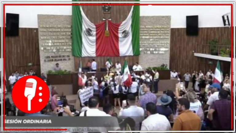 Manifestantes contra la reforma al Poder Judicial irrumpen en las instalaciones del Congreso de Yucatán  (VIDEO) 