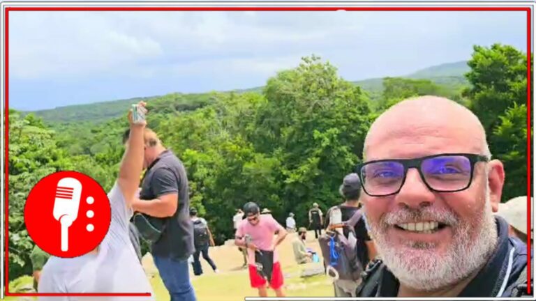 El periodista Amir Ibrahim realiza un recorrido en la zona arqueológica de Ichkabal en Bacalar, Quintana Roo, tras su inauguración (VIDEO)