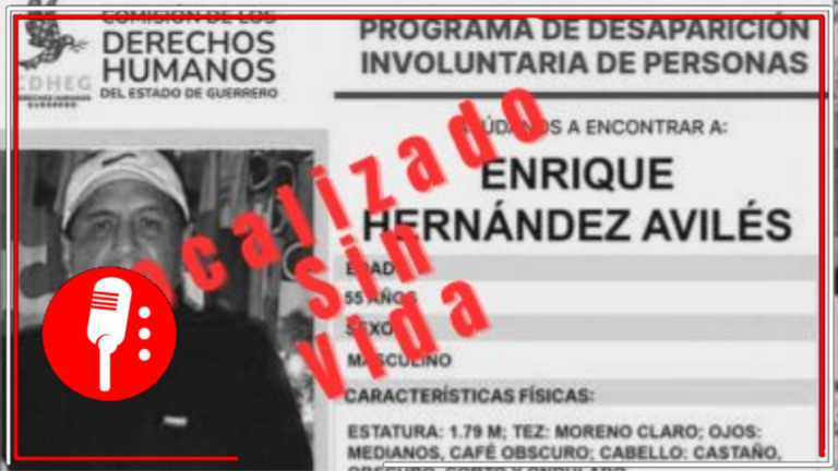 Encuentran sin vida al periodista Enrique Hernández, asesinado presuntamente por expolicías