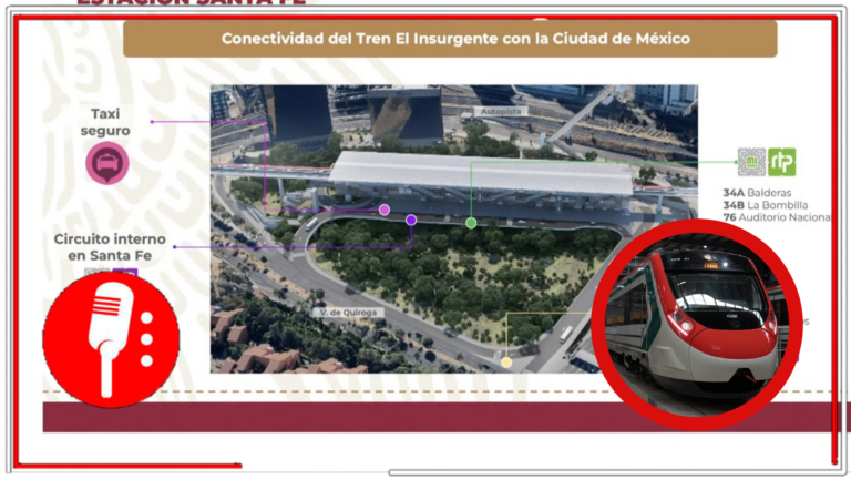 Martí Batres y AMLO confirman que el Tren Interurbano &#8220;El Insurgente&#8221; ya opera de Toluca a Santa Fe; la estación Observatorio estará lista hasta diciembre