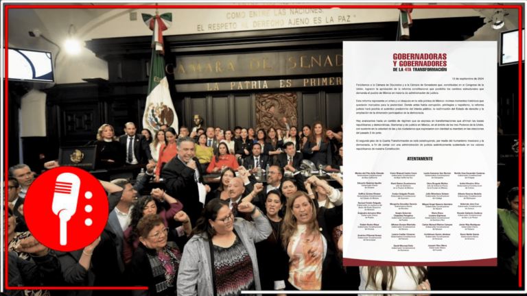 Gobernadores de la 4T celebran la aprobación de la Reforma al Poder Judicial, que servirá para limpiar la corrupción y privilegiar los intereses populares