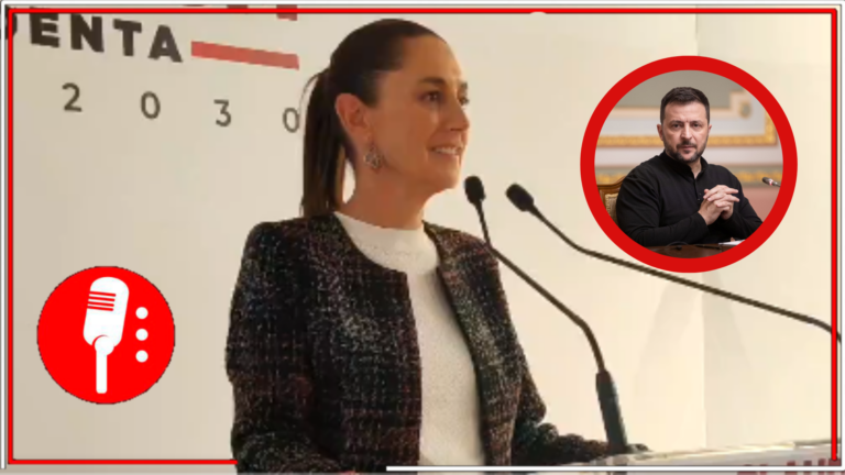 Sheinbaum rechaza invitación de Zelensky y reafirma la política exterior pacifista de México