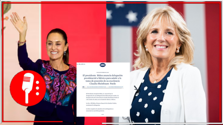 Biden enviará delegación encabezada por Jill Biden a la toma de protesta de Claudia Sheinbaum