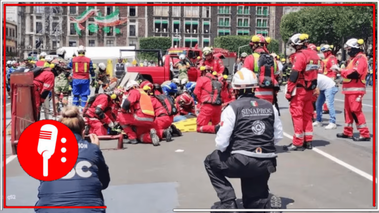 Autoridades y cuerpos de seguridad se movilizan en el Simulacro Nacional 2024 para monitorear y salvaguardar el bienestar del pueblo