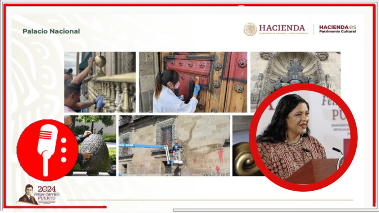 Alejandra Frausto informa que, gracias a la 4T, se repatriaron más de 14 mil piezas a México y se habilitó el acceso a archivos de la Guerra Sucia