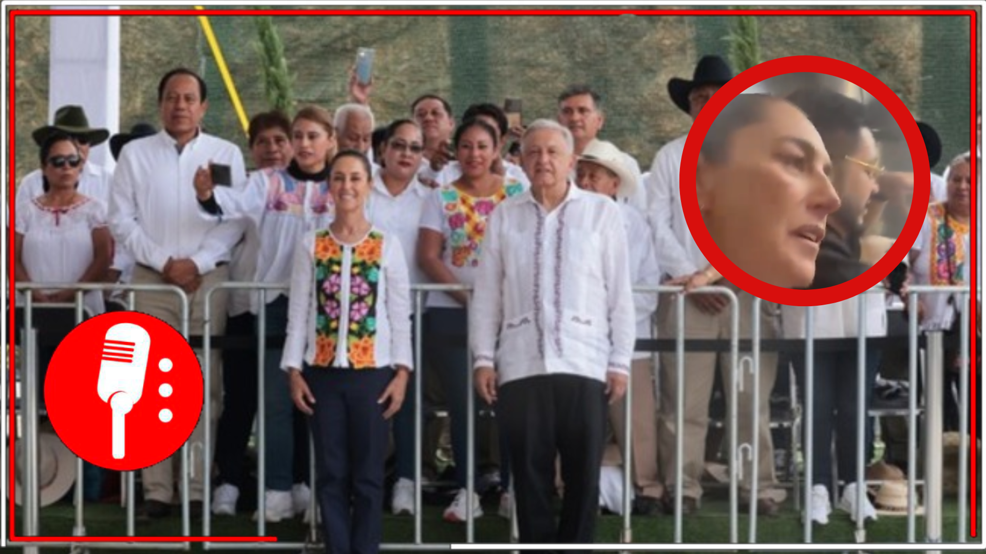 Presunto trabajador del Poder Judicial acosa a AMLO y Claudia Sheinbaum en elevador