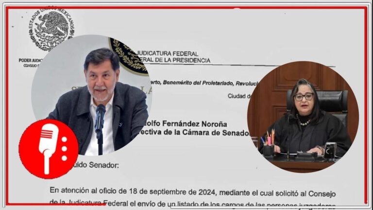 Norma Piña responde a Fernández Noroña porque no ha enviado la lista de candidaturas 2025
