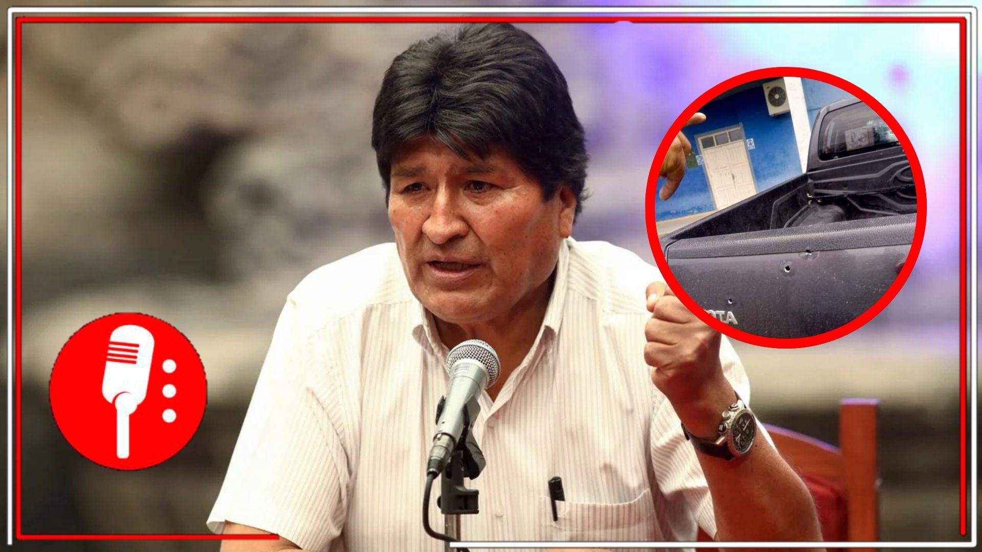 Evo Morales denuncia intento de asesinato tras ataque a su vehículo en Cochabamba